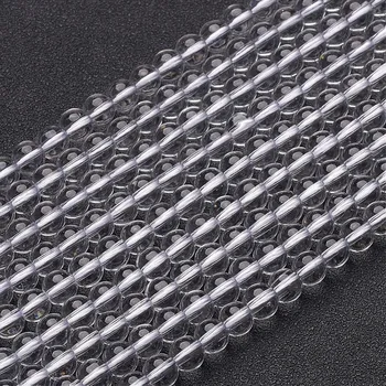 Dětské navlékací korálky Křišťál syntetický 6 mm (návlek 58 - 60 korálků)