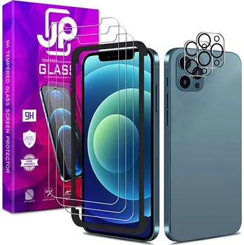 Tvrzené sklo JP Mega Pack pro Apple iPhone 7 / 8 - čiré - sada 3 kusů + aplikátor + 2x sklo na čočku