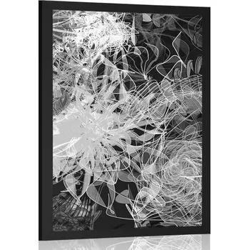 Plakát Dovido Plakát černobílé abstraktní umění