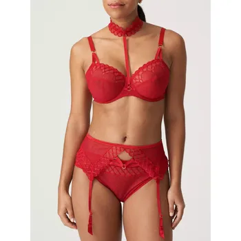 Podvazkový pás podvazkový pás a obojek PrimaDonna - Vya strawberry kiss 80