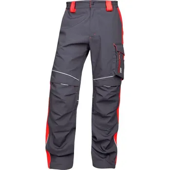 pracovní kraťasy ARDON NEON Pracovní kalhoty do pasu šedo-červené prodloužené S H6437/S