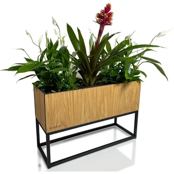 Stojan na květiny Flexistyle Stojan na květiny Fiorino Loft dub H 62x22x40 cm