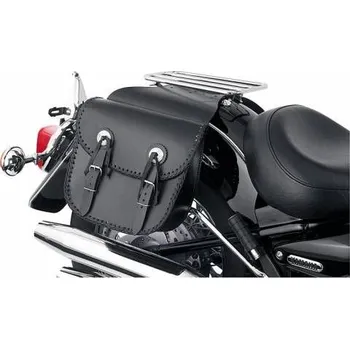 Zavazadlo na motocykl DIABLO MOTO kožené brašny na chopper 2x6 litrů