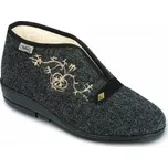 Dámské bačkory papuče důchodky Befado 031D028 teplé vyšší šedé s ovčí vlnou velikost: 38