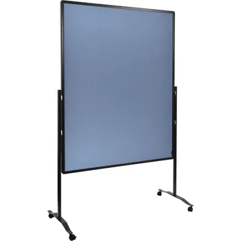 Legamaster Oboustranný mobilní textilní paraván / nástěnka 150x120 cm, PREMIUM PLUS, světle modrý LEG-7204210