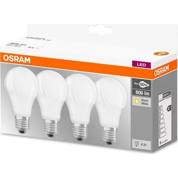 Žárovka OSRAM LED A60 E27 9W 2700K 4 ks