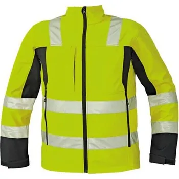 pracovní bunda CERVA softshellová výstražná bunda Malton žlutá Varianta: vel. XXL MALTON_ZL-78347