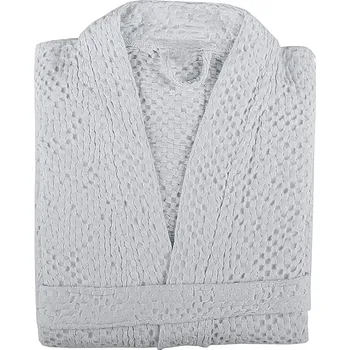 Dámský župan Vaflový Kimono Župan Bricini Be Vegan 400 gsm Silver (šedá) Barva: Šedá - Silver - BV, Velikost: S