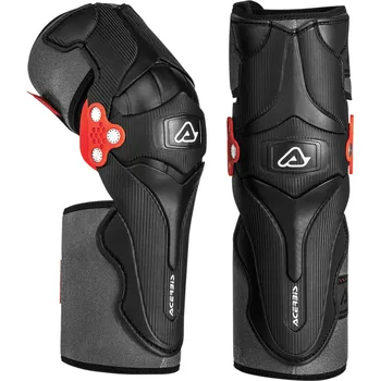 Motocyklový chránič kolene a holeně Motokrosové chrániče kolen ACERBIS X - Strong (černá - bílá)