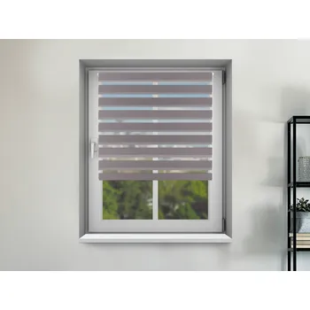 Roleta FEXI Zatemňovací Roleta Den a noc, Originál, Šedo-fialová, E 097, 150x30 cm