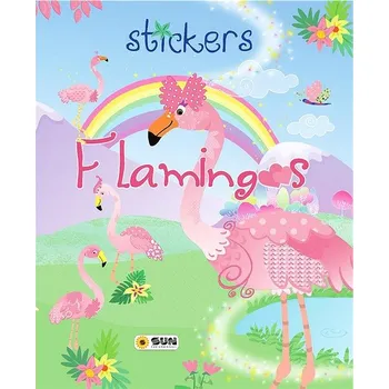 Flamingos stickers Kniha