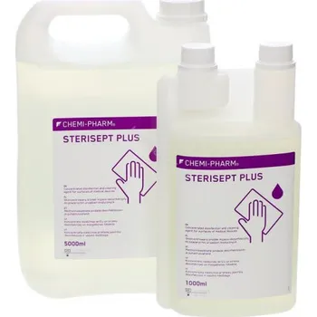 Dezinfekce Chemi-Pharm STERISEPT PLUS dezinfekční a čisticí prostředek na plochy a povrchy Objem: 1 l