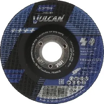 Kotouč brusný Norton Vulcan ocel/nerez 115 mm