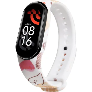 Sportovní měřič Xiaomi Malovaná srdce - Mi Band 7 náhradní náramek MBSCZ-7MSR