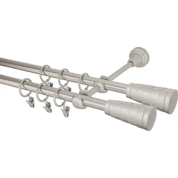 Garnýž Garnýž kovová 140 cm dvouřadá - dvojitá 16 Sevilla double chrom mat