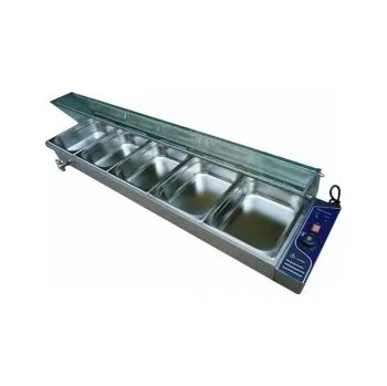 Výdejní vodní lázeň s krytem 5 x GN 1/2