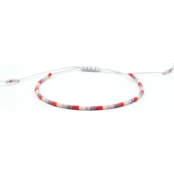 Náramek Moni náramek korálky Miyuki Gold 30