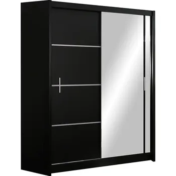 Šatní skříň Šatní skříň Vista Barva korpusu: Černá, Rozměry: 150 cm