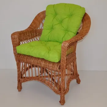 Křeslo Axin Trading1 Křeslo Weigier přírodní - polstr světle zelený melír