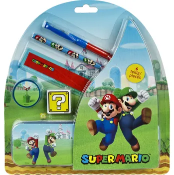 Školní batoh Školní sada Super Mario - 6 ks - SUMB6458