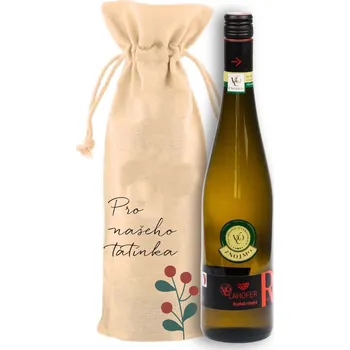 Víno Set vína a pytlíku s potiskem PRO NAŠEHO TATÍNKA Víno: Ryzlink rýnský 2023 - Lahofer