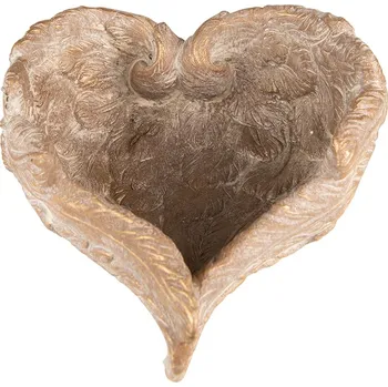 Vánoce Zlatý antik květináč andělská křídla Angel wings - 23*25*10 cm