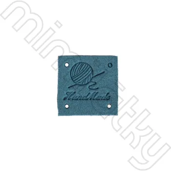 Nášivka Nášivka handmade klubíčko koženka petrolejová