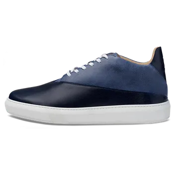 Dámské tenisky Vasky Veny Duo Caramel - Dámské kožené tenisky / botasky modré | česká výroba ze Zlína 36 EU