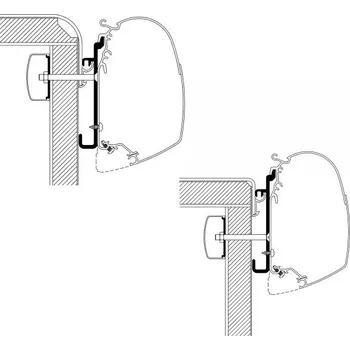 Stínicí technika Adaptér Rapido Series 7, 8, 9, Thule Délka: 3 m