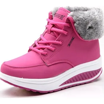 Pánská zimní obuv Voděodolné sněhule unisex zimní boty s kožíškem a nápisem Velikost: 36, Barva (Varianta): 01