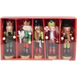 5ks barevná závěsná soška Louskáček - 4*4*13 cm