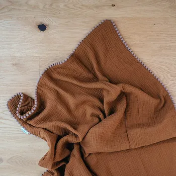 Dětská deka Lily is sailing Deka Mušelín - kávová