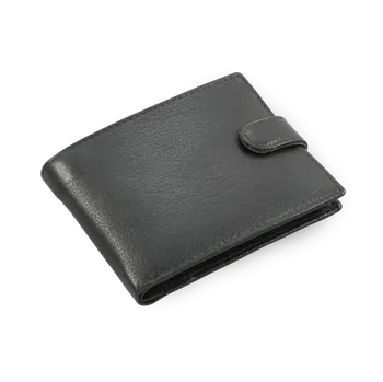 Peněženka Arwel Pánská kožená peněženka se zápinkou 4 - česká výroba; černá