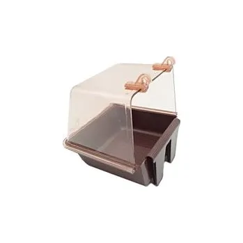 Tatrapet koupelna pro ptáky hranatá 15 x 15 cm hnědá