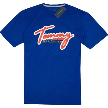 Pánské tričko Tommy Hilfiger pánské tričko s krátkým rukávem Logo Print modré