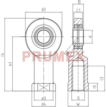 Durbal DSIL 06 E Basic Line, kloubová hlavice