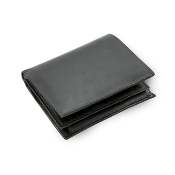 Peněženka Arwel Pánská kožená peněženka pro dvě měny - česká výroba; černá