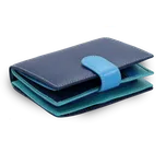 Arwel Dámská kožená peněženka se zápinkou - česká výroba; multimodrá