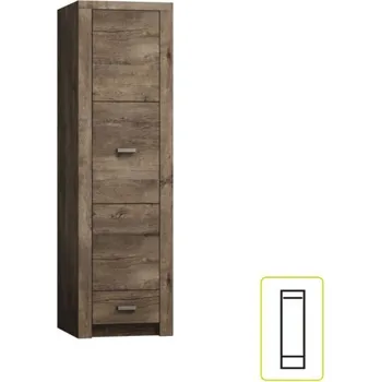 Šatní skříň Tempo Kondela Inneas 02 (jasan tmavý)