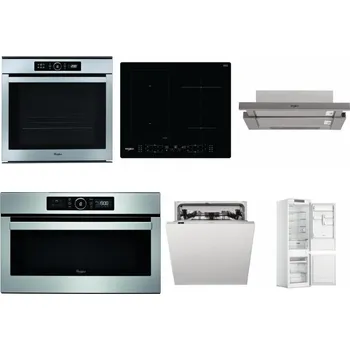 Set domácích spotřebičů WHIRLPOOL ABSOLUTE AKZM 8480 IX + WHIRLPOOL WL B8160 NE + WHIRLPOOL AKR 5390/1 IX + WHIRLPOOL ABSOLUTE AMW 730 IX + WHIRLPOOL WIC 3C33 PFE + WHIRLPOOL WHC18 T311