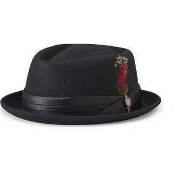 Klobouk BRIXTON klobouk - Stout Pork Pie Bkblk (BKBLK) velikost: XS
