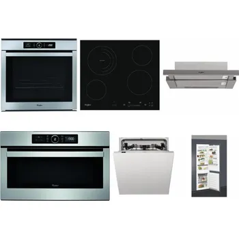 Set domácích spotřebičů WHIRLPOOL ABSOLUTE AKZM 8480 IX + WHIRLPOOL AKT 8900 BA + WHIRLPOOL AKR 5390/1 IX + WHIRLPOOL ABSOLUTE AMW 730 IX + WHIRLPOOL WIC 3C33 PFE + WHIRLPOOL ART 66112
