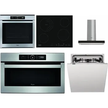 Set domácích spotřebičů WHIRLPOOL ABSOLUTE AKZM 8480 IX + WHIRLPOOL AKT 8900 BA + WHIRLPOOL WHBS 62F LT K + WHIRLPOOL ABSOLUTE AMW 730 IX + WHIRLPOOL WIC 3C33 PFE