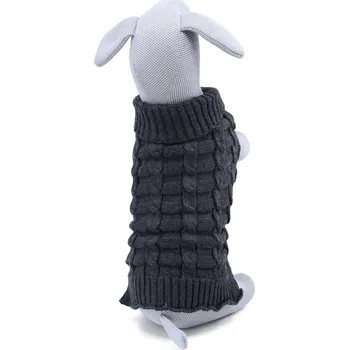 Obleček pro psa Vsepropejska Koral svetr pro psa Barva: Černá, Délka zad (cm): 25, Obvod hrudníku: 30 - 35 cm