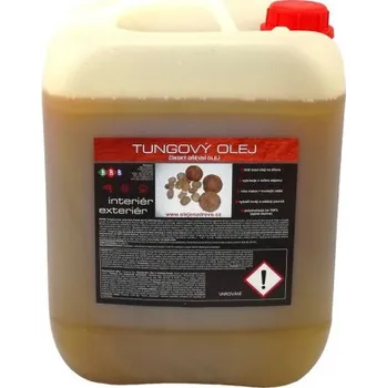Olej na dřevo Tungový olej 10lt - čínský, dřevní, přírodní, rostlinný olej na dřevo OLE TUO 003