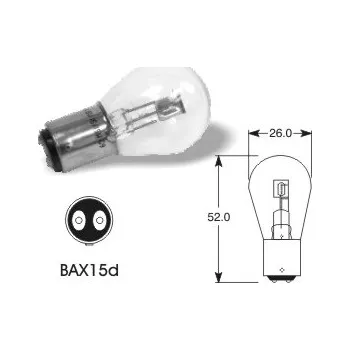 Autožárovka 6V 15-15W BAX15d, Elta