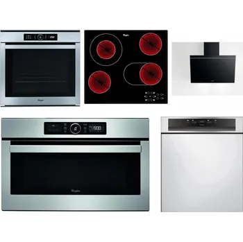Set domácích spotřebičů WHIRLPOOL ABSOLUTE AKZM 8480 IX + WHIRLPOOL AKT 8190/BA + WHIRLPOOL AKR 62F LT K + WHIRLPOOL ABSOLUTE AMW 730 IX + WHIRLPOOL WBC 3C34 PF X
