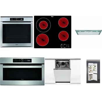 Set domácích spotřebičů WHIRLPOOL ABSOLUTE AKZM 8480 IX + WHIRLPOOL AKT 8130/NE + WHIRLPOOL AKR 650/1 IX + WHIRLPOOL ABSOLUTE AMW 730 IX + WHIRLPOOL WSIO 3O34 PFE X + WHIRLPOOL ART 66112