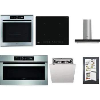Set domácích spotřebičů WHIRLPOOL ABSOLUTE AKZM 8480 IX + WHIRLPOOL WL S7260 NE + WHIRLPOOL WHBS 62F LT K + WHIRLPOOL ABSOLUTE AMW 730 IX + WHIRLPOOL WIC 3C33 PFE + WHIRLPOOL ART 65031