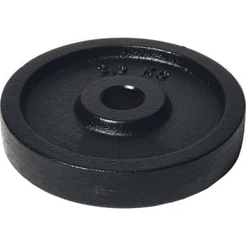 Závaží na činky litinový kotouč ARSENAL 2,5 kg, otvor 26 mm, ČERNÝ